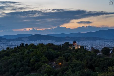 Athen Nacht Skyline