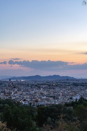 Athen Sonnenuntergang Skyline