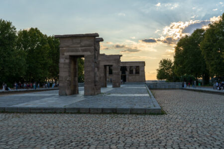 Madrid Aegyptischer Tempel Sonnenuntergang 2