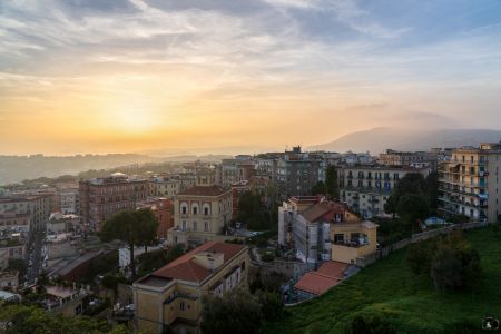 Neapel Skyline Sonnenuntergang