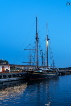 Oslo Hafen Bei Nacht