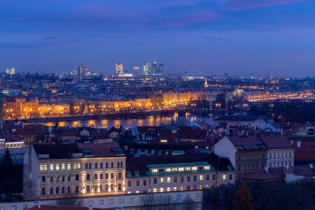 Prag Nacht Skyline 2