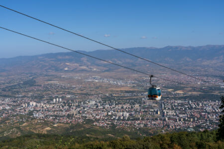 Skopje Berge Skyline 2